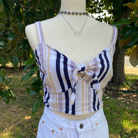 Summer Stripe Crop Top - Picture 5 of 13